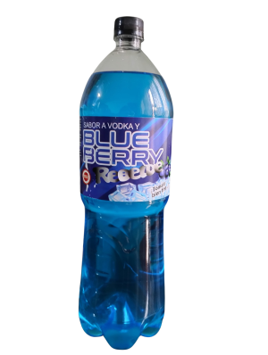 BEBIDA ALCOHÓLICA GASIFICADA CON SABOR A BLUEBERRY Y VODKA, X 6 UNIDADES BOTELLA DE 2 LITROS (SIX PACK)